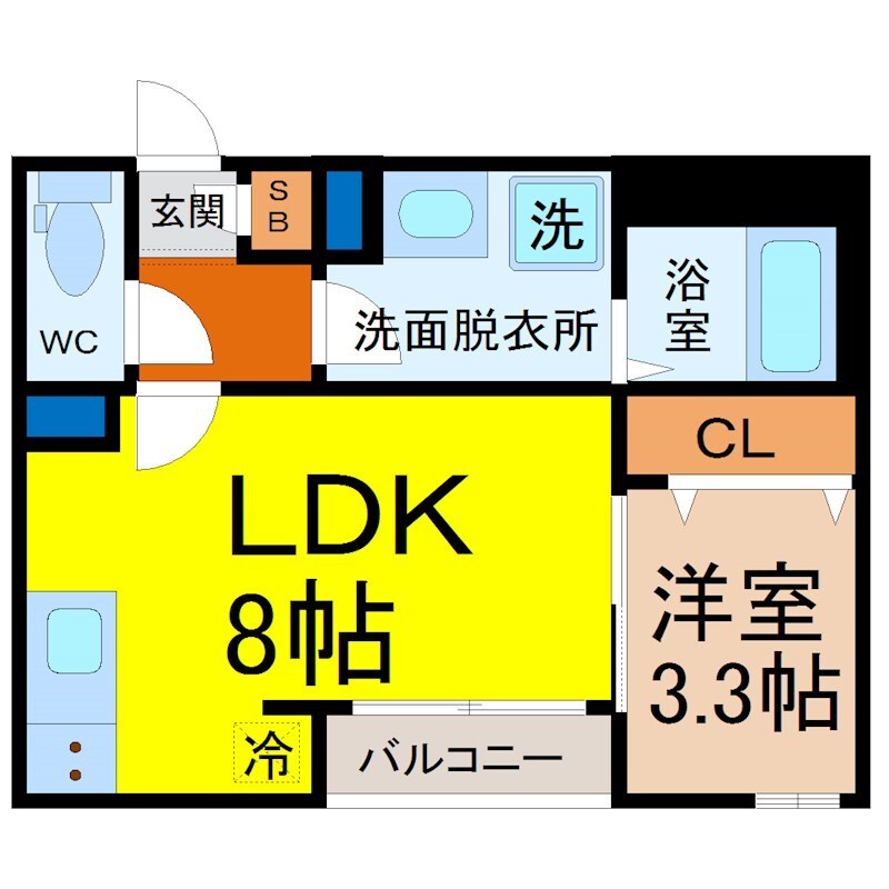 メイクスR道徳公園IIIの物件間取画像