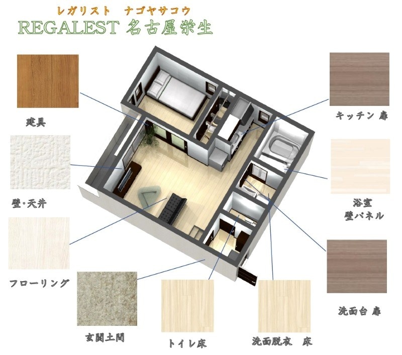 ＲＥＧＡＬＥＳＴ名古屋栄生の物件内観写真