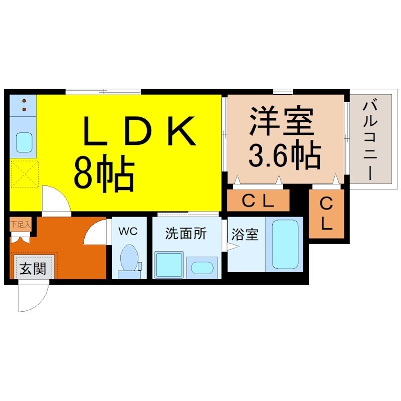 （仮称）緑区大高町字天神（2）コーポの物件間取画像