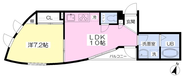 Ｅｃｒｕ　ｂｅｉｇｅの物件間取画像
