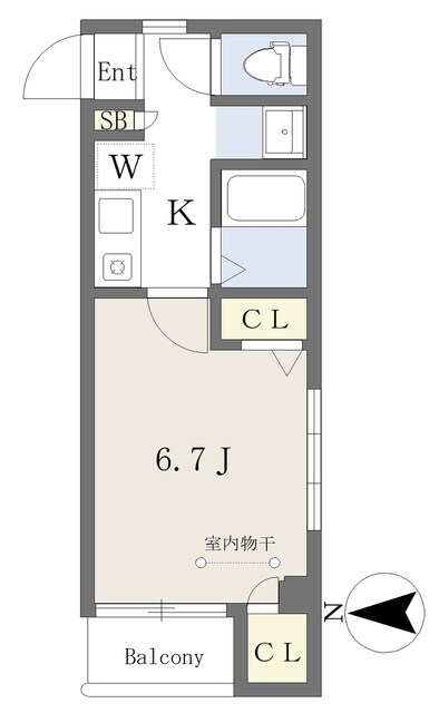 キャスル学芸大の物件間取画像