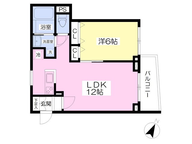 ＨＳＮ都立大の物件間取画像