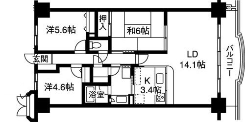 プレステージ青山の物件間取画像