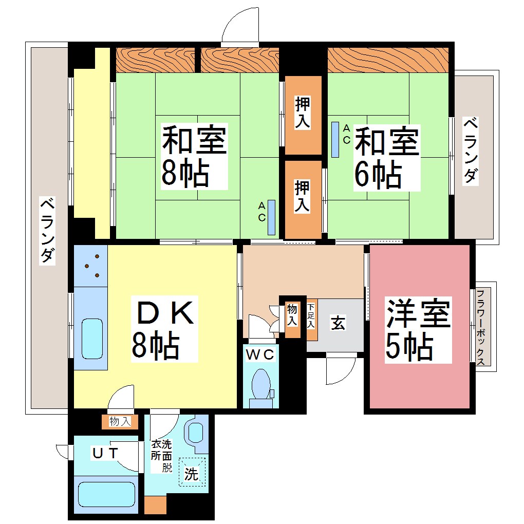 いずみビルの物件間取画像