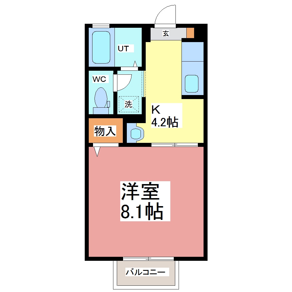 コーポ碧空Ⅱの物件間取画像