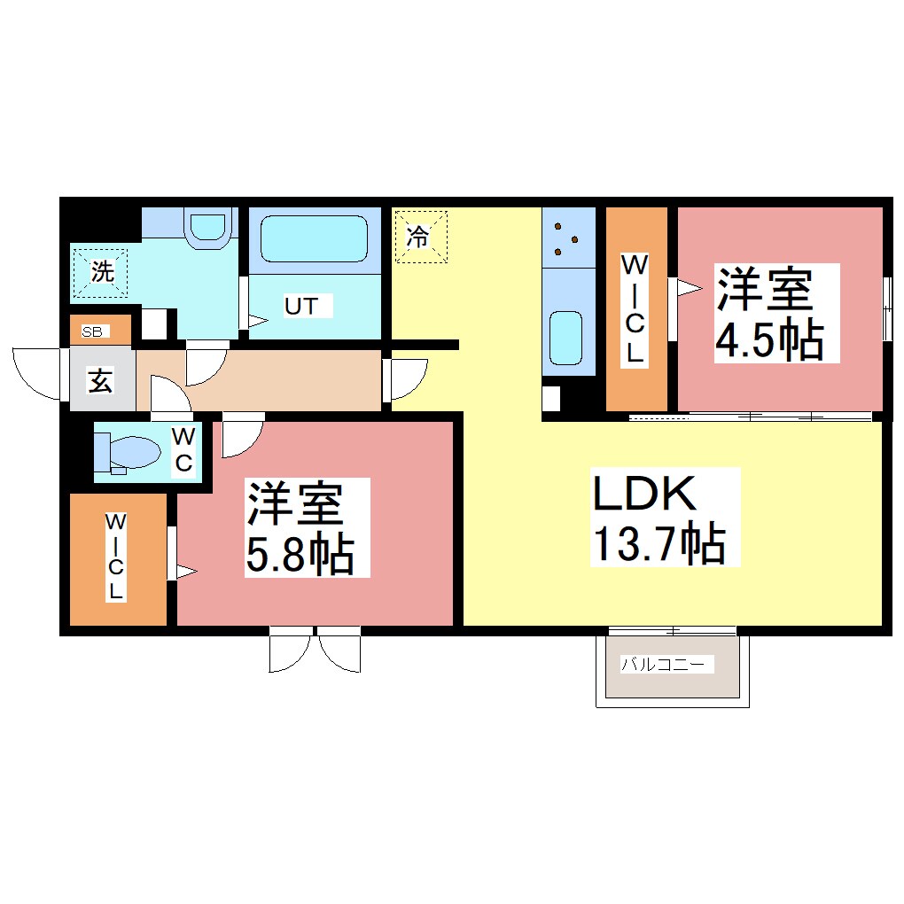 D-Regalo河合寄安の物件間取画像