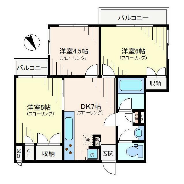 洗足池駅 徒歩11分 2階の物件間取画像