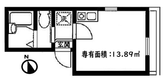 クミハウス上野の物件間取画像