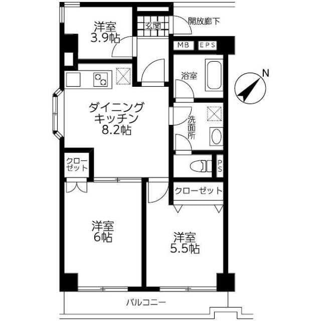 一之江駅 徒歩16分 2階の物件間取画像