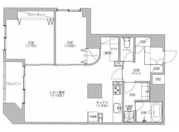 北千住駅 徒歩7分 2階の物件間取画像