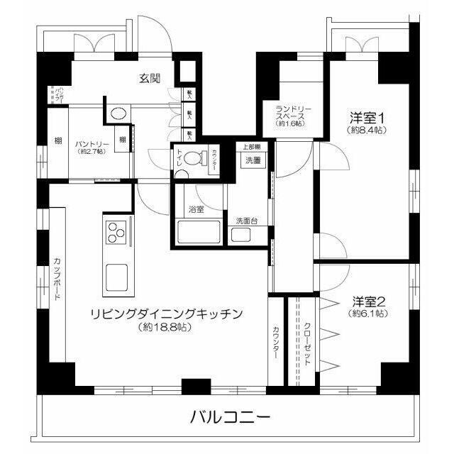 田町駅 徒歩8分 2階の物件間取画像