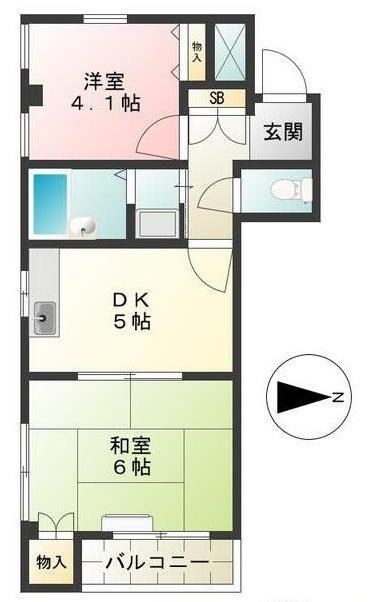 リーブル東和の物件間取画像