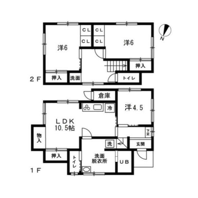 平和台駅 徒歩13分 1-2階の物件間取画像