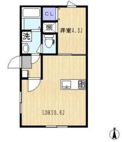 南千住駅 徒歩4分 3階の物件間取画像