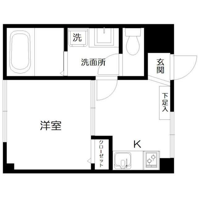 西新宿五丁目駅 徒歩3分 2階の物件間取画像