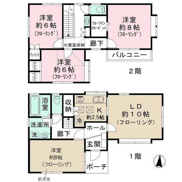 練馬区春日町１丁目戸建賃貸の物件間取画像