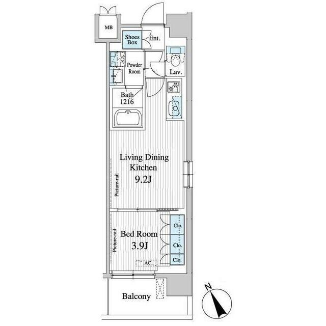 清澄白河駅 徒歩8分 5階の物件間取画像