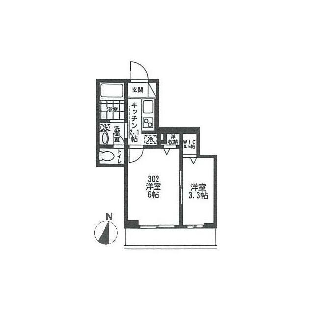 五反野駅 徒歩4分 2階の物件間取画像