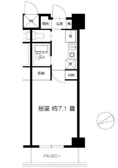 アーツ芝浦の物件間取画像