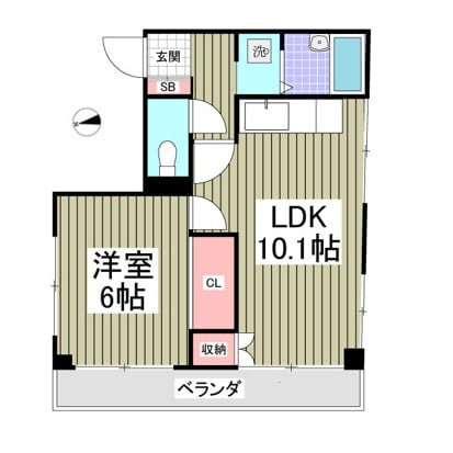 小台駅 徒歩3分 7階の物件間取画像