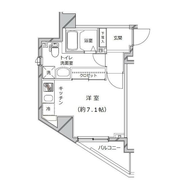 浅草駅 徒歩5分 5階の物件間取画像