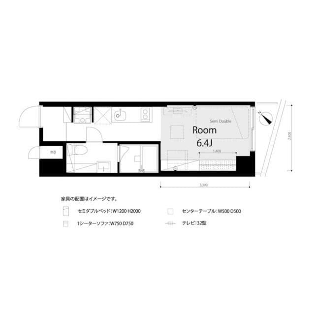 小竹向原駅 徒歩9分 2階の物件間取画像