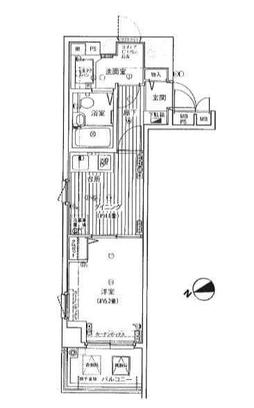 蔵前駅 徒歩5分 8階の物件間取画像