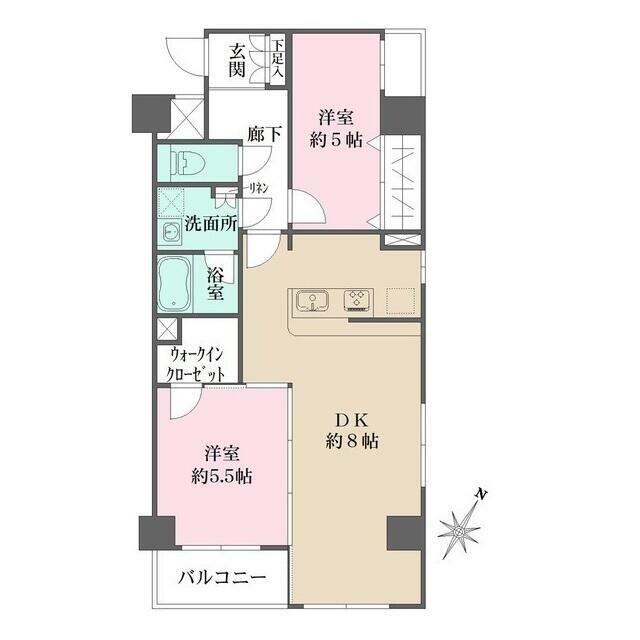 堀切菖蒲園駅 徒歩11分 2階の物件間取画像