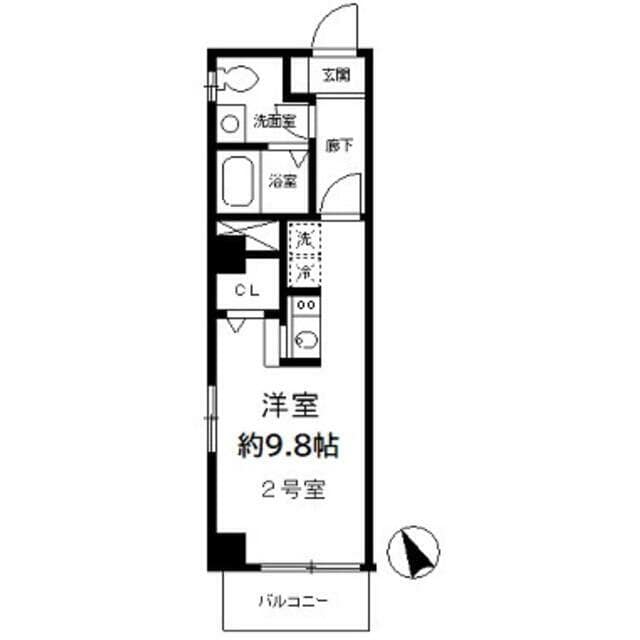 浅草駅 徒歩2分 4階の物件間取画像