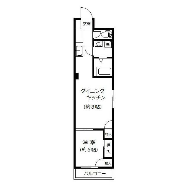 門前仲町駅 徒歩5分 4階の物件間取画像