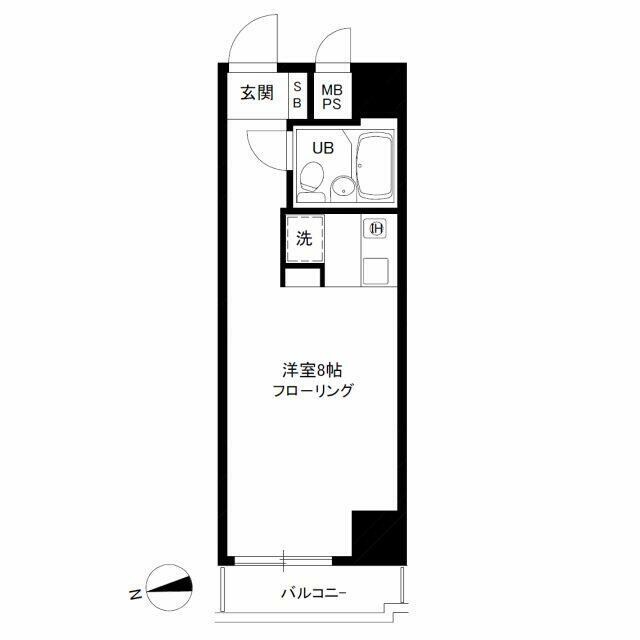 稲荷町駅 徒歩4分 7階の物件間取画像