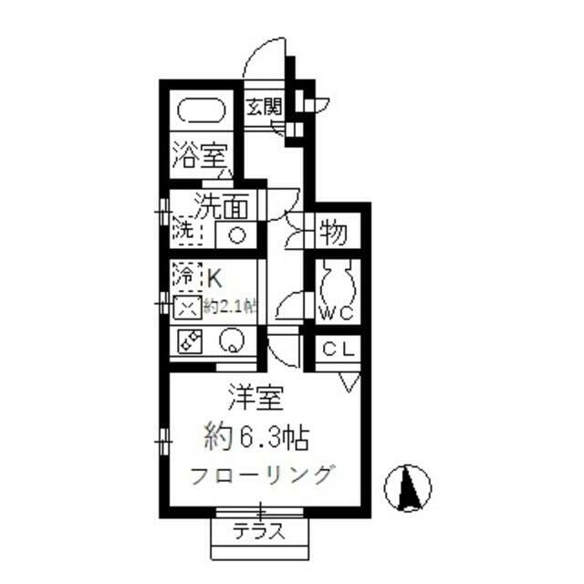 葛西駅 徒歩9分 1階の物件間取画像