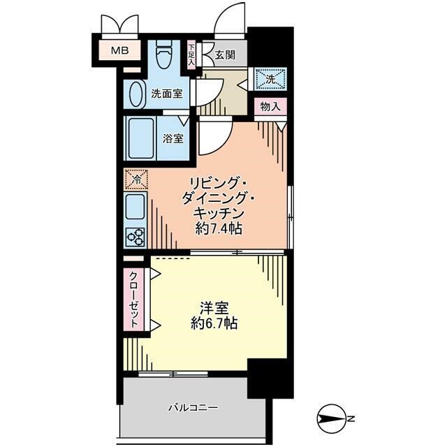 浅草駅 徒歩8分 5階の物件間取画像