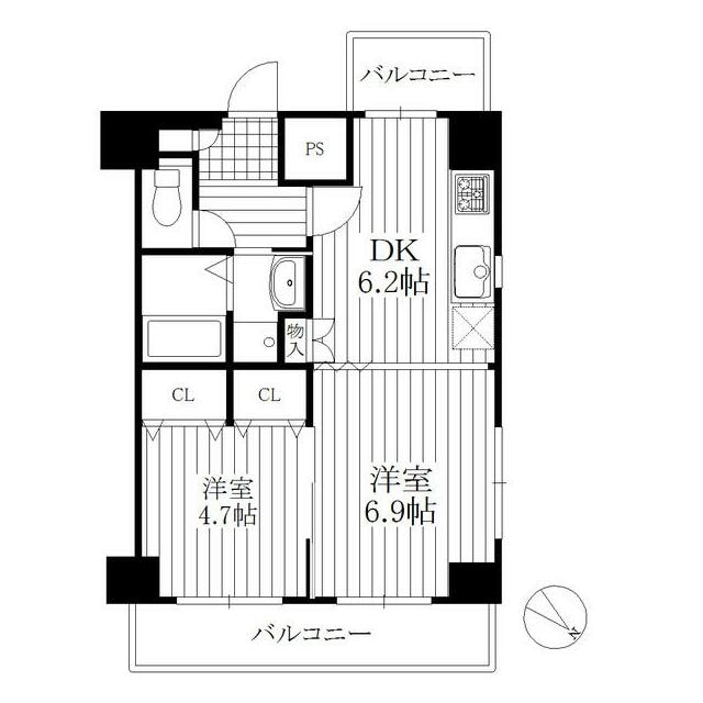 田端駅 徒歩10分 3階の物件間取画像