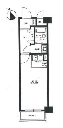 神楽坂駅 徒歩5分 4階の物件間取画像