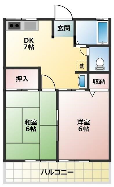 見沼代親水公園駅 徒歩16分 2階の物件間取画像