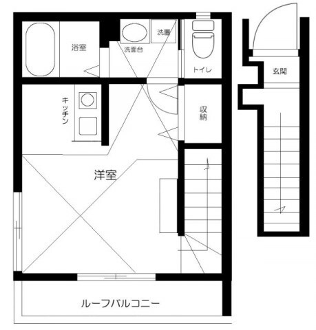 町屋駅 徒歩10分 2階の物件間取画像