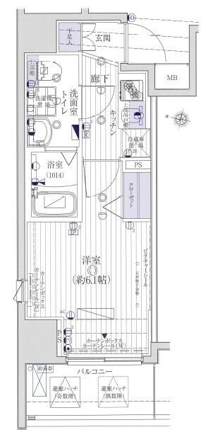 川口駅 徒歩8分 6階の物件間取画像