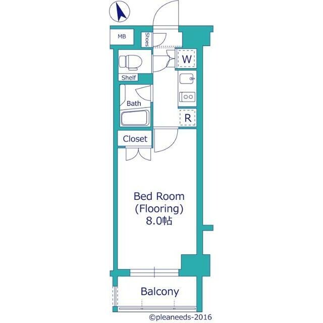 本蓮沼駅 徒歩8分 2階の物件間取画像