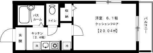 カーサ凛の物件間取画像