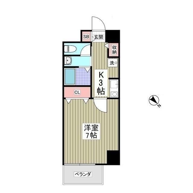 京成立石駅 徒歩8分 7階の物件間取画像