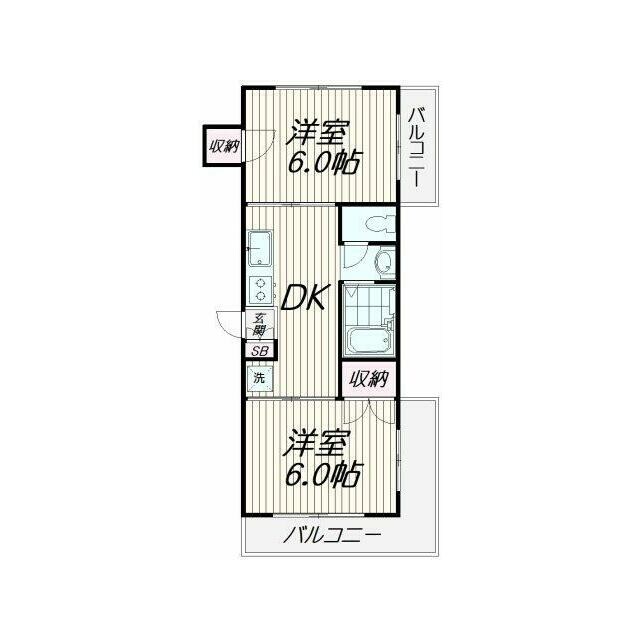 大崎駅 徒歩12分 2階の物件間取画像