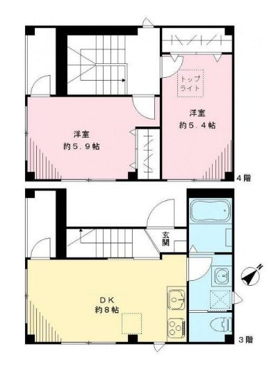 神保町駅 徒歩6分 1-4階の物件間取画像