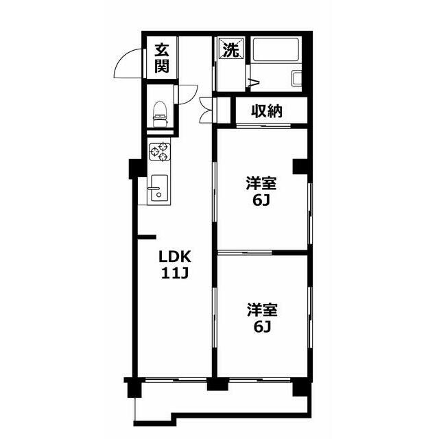 葛西駅 徒歩1分 4階の物件間取画像