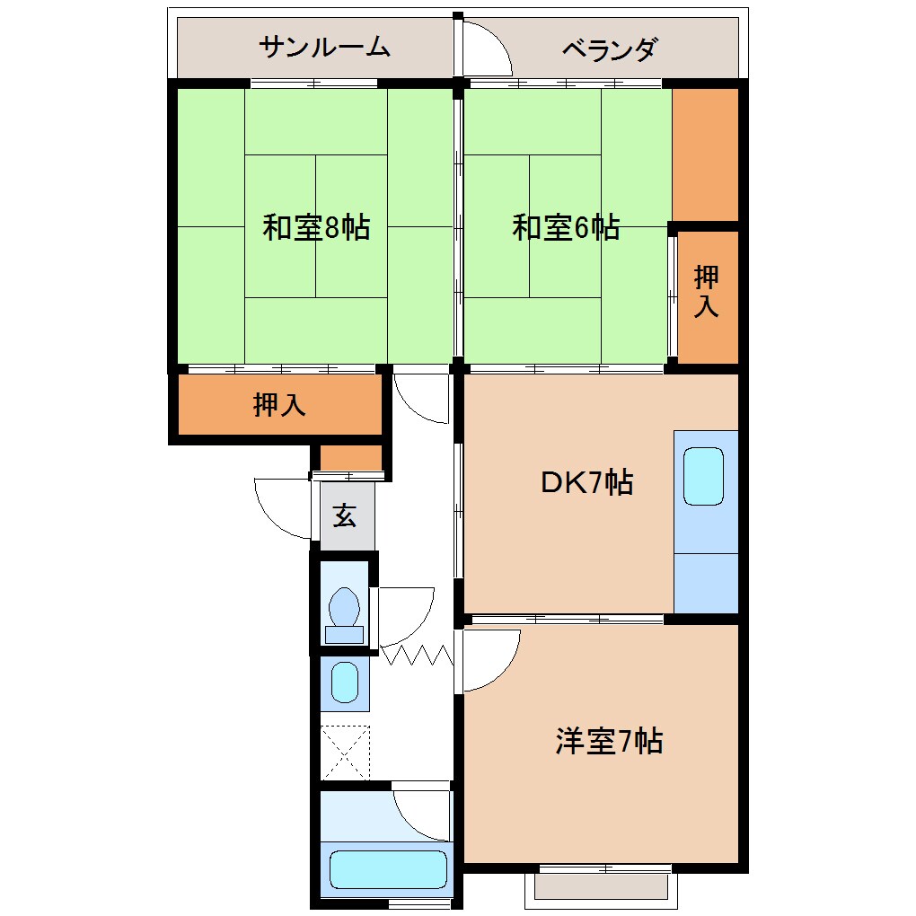 物件間取画像