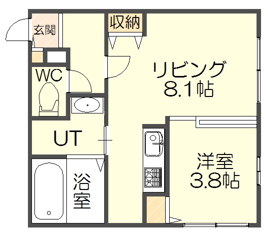 La＋Gareria　1号室の物件間取画像