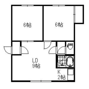 第2平和ハイツの物件間取画像