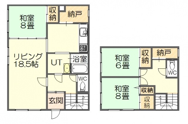 曙5条3丁目貸家の物件間取画像