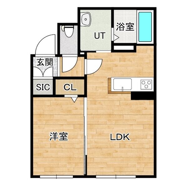デイズ発寒南の物件間取画像