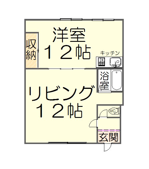 大輝ハイムの物件間取画像